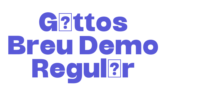 Gattos Breu Demo Regular Font Download