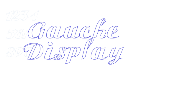 Gauche Display font free