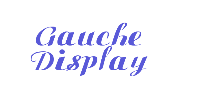 Gauche Display Font Download