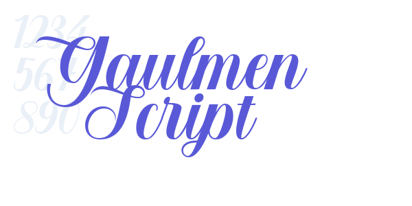 Gaulmen Script font free