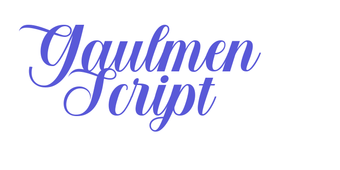 Gaulmen Script Font