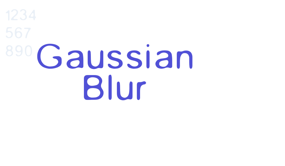 Gaussian Blur-font-download