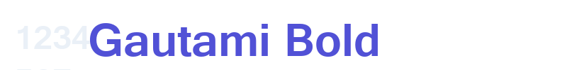 Gautami Bold-font