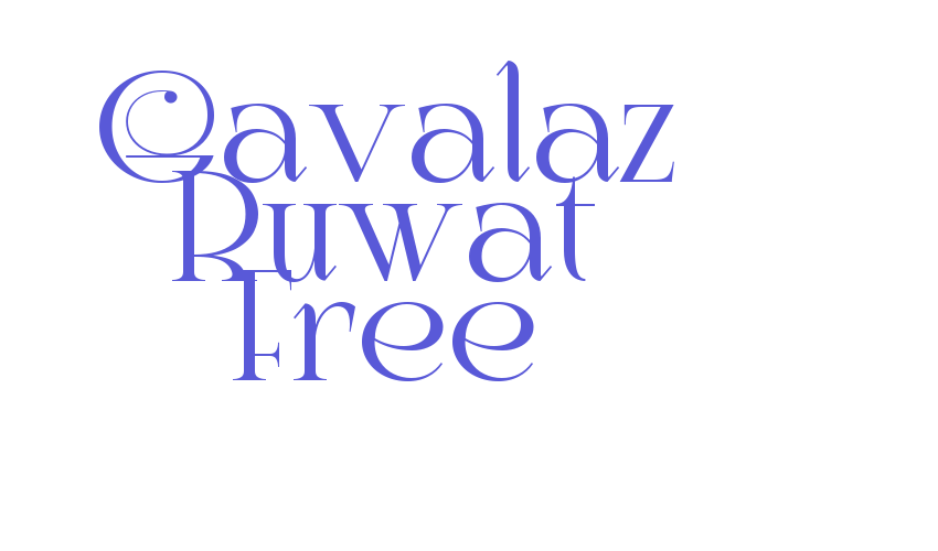 Gavalaz Ruwat Free Font Download