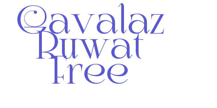 Gavalaz Ruwat Free Font Download