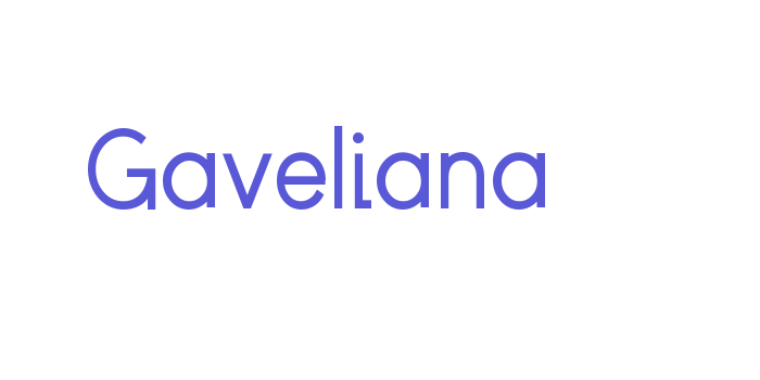 Gaveliana Font