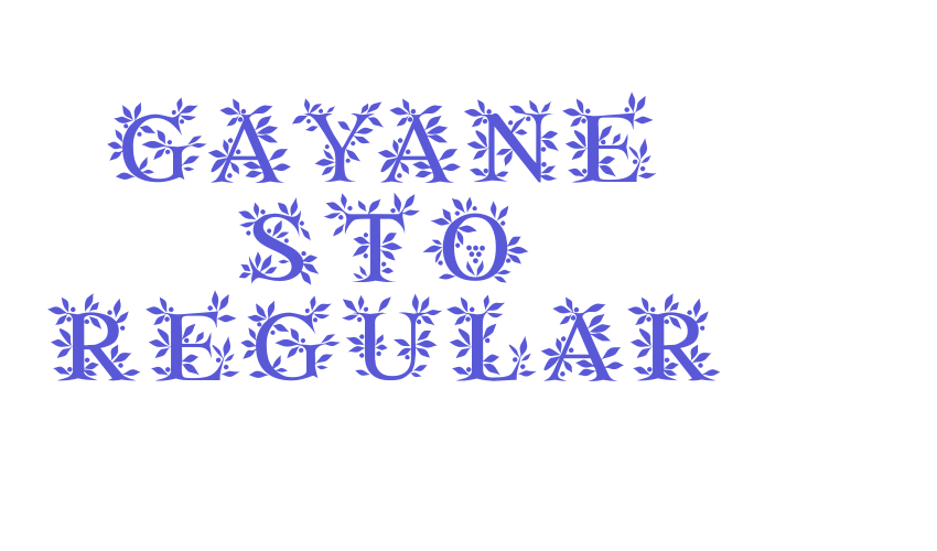 Gayane StO Regular Font Download