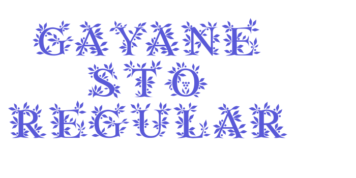 Gayane StO Regular Font Download