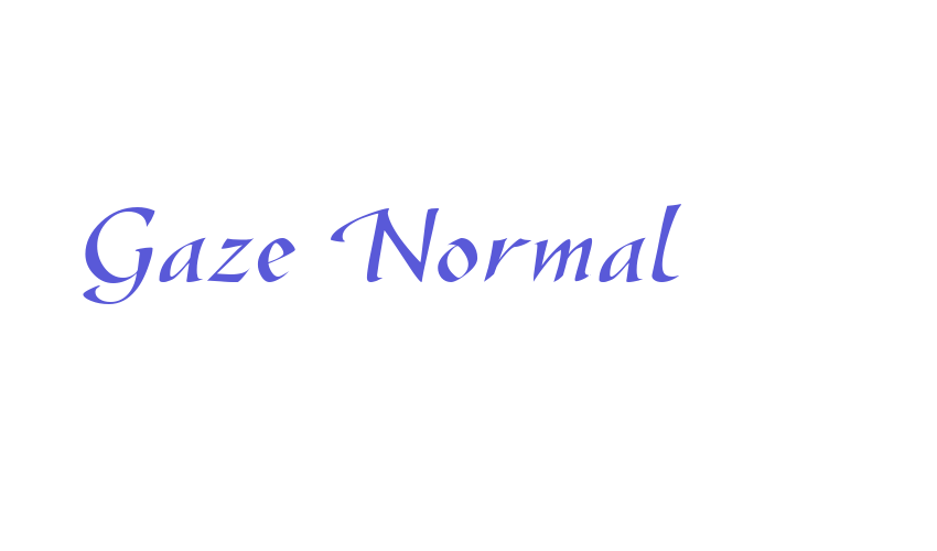 Gaze Normal Font