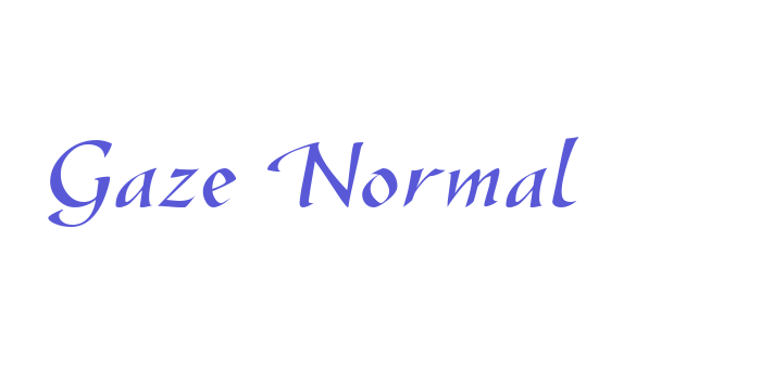 Gaze Normal Font Download