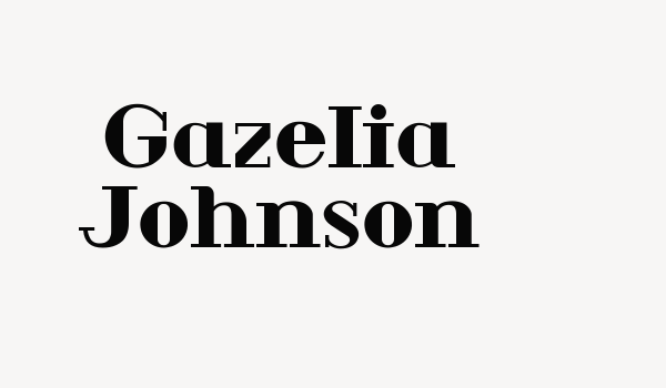 Gazelia Johnson Font