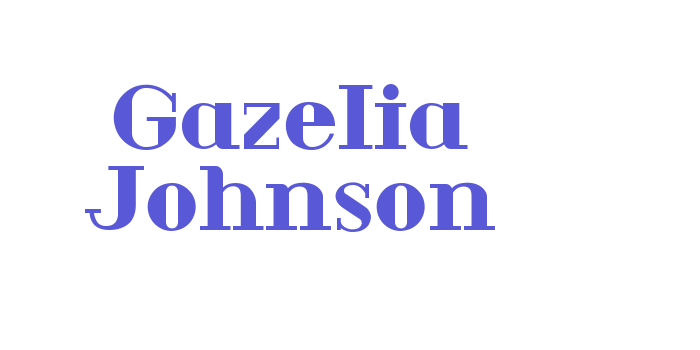 Gazelia Johnson Font Download