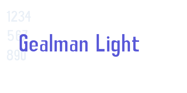 Gealman Light font