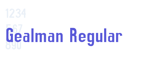 Gealman Regular font