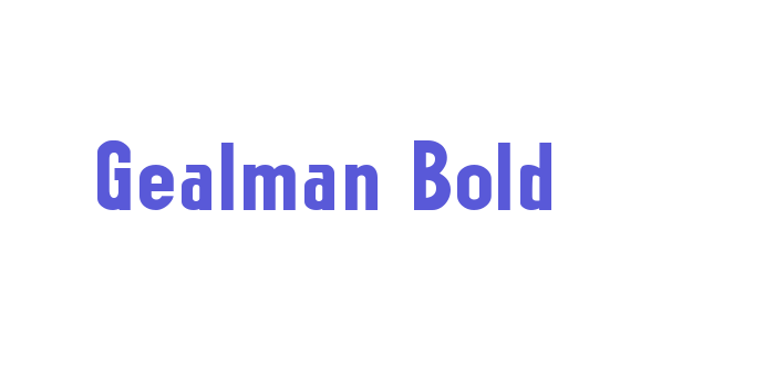 Gealman Bold Font Download