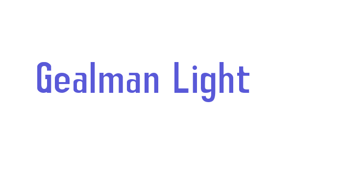 Gealman Light Font Download