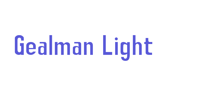 Gealman Light Font