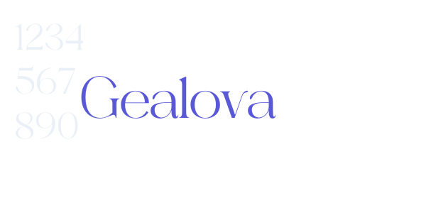 Gealova font free