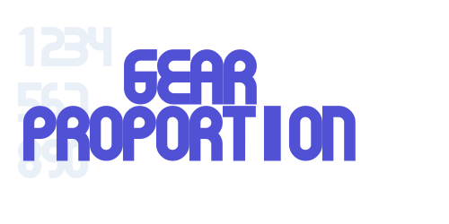 Gear Proportion-font-download