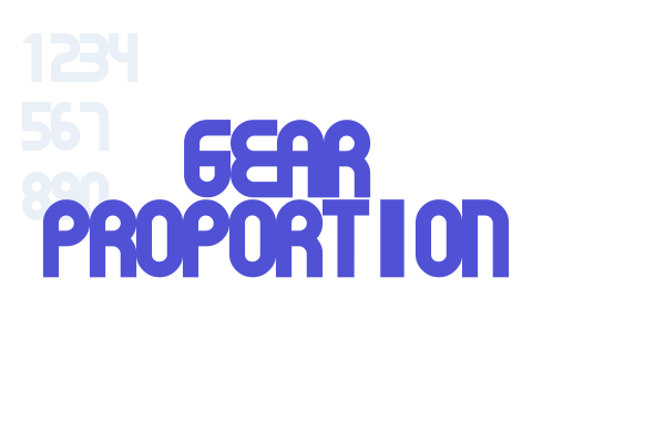 Gear Proportion