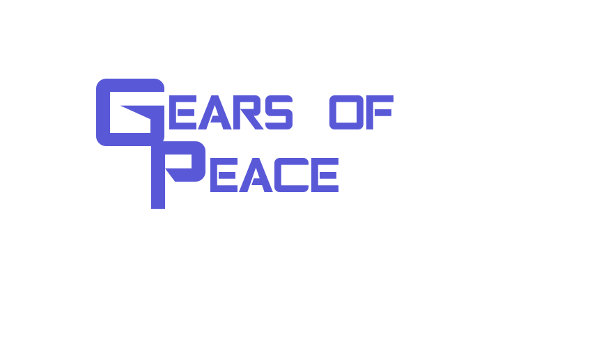 Gears of Peace Font Download