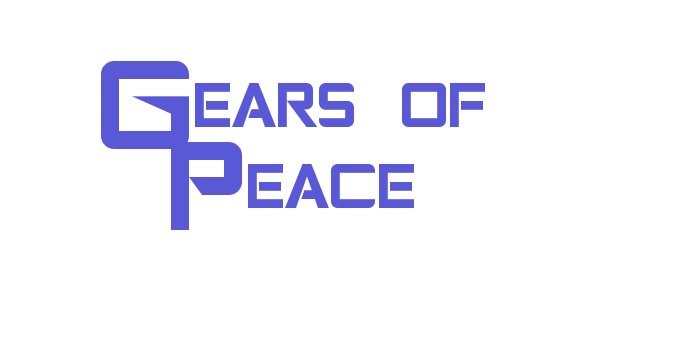 Gears of Peace Font Download