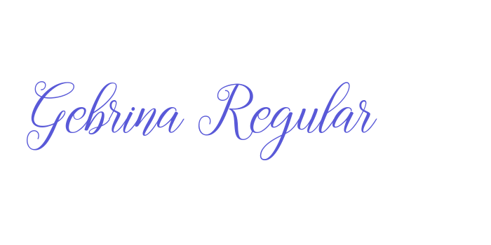 Gebrina Regular Font Download