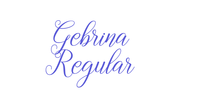 Gebrina Regular Font