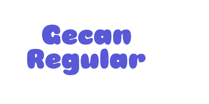 Gecan Regular Font Download