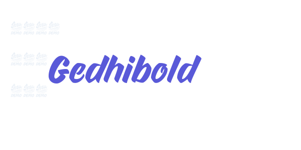 Gedhibold font