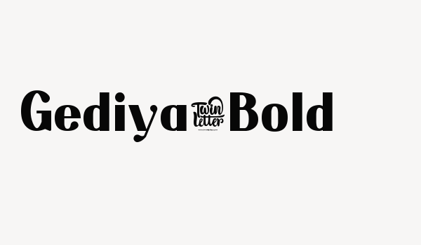 Gediya-Bold Font