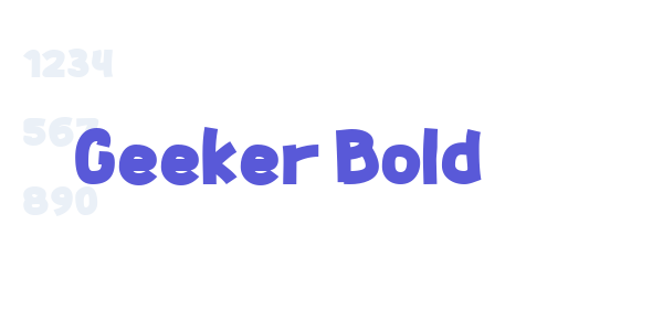 Geeker Bold font free