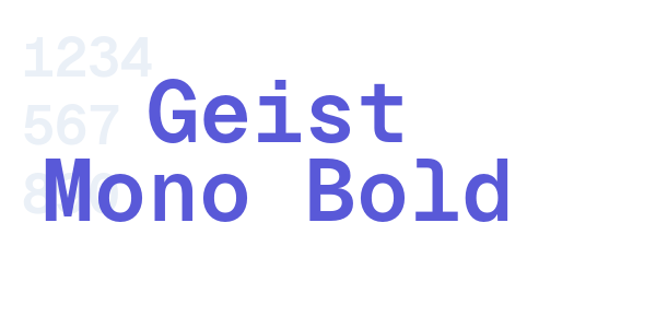 Geist Mono Bold font