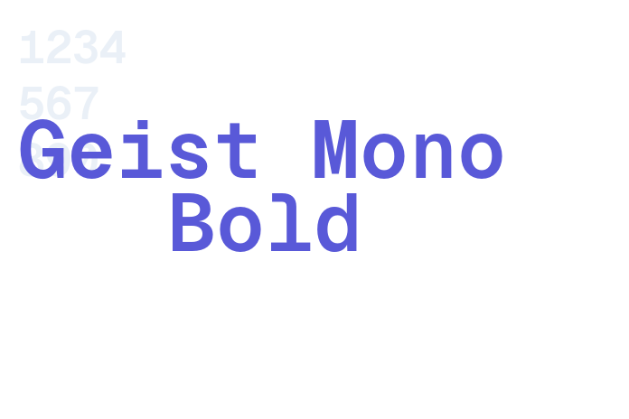 Geist Mono Bold font