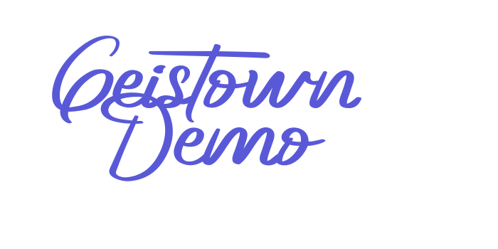 Geistown Demo Font Download