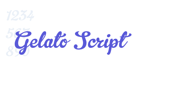 Gelato Script font free