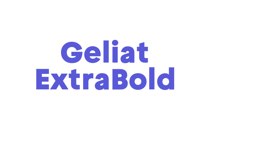 Geliat ExtraBold Font Download