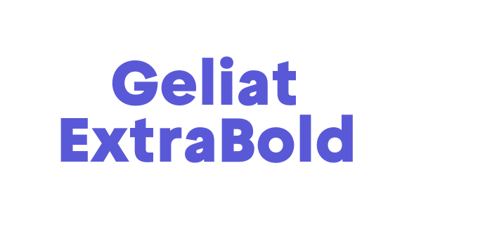 Geliat ExtraBold Font Download