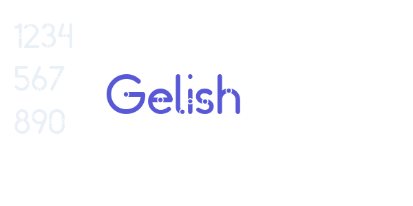 Gelish font free