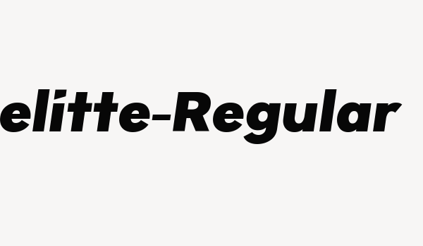 Gelitte-Regular Font