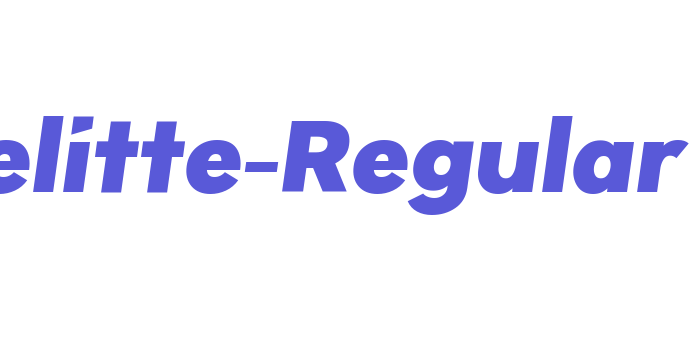 Gelitte-Regular Font