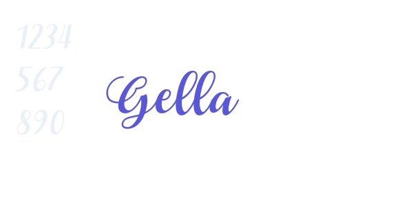 Gella font free