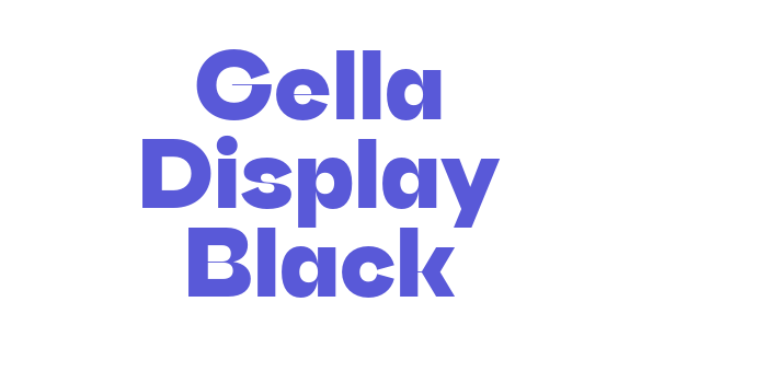 Gella Display Black Font Download