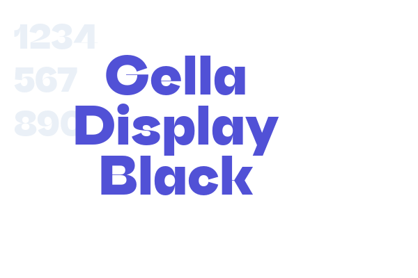 Gella Display Black