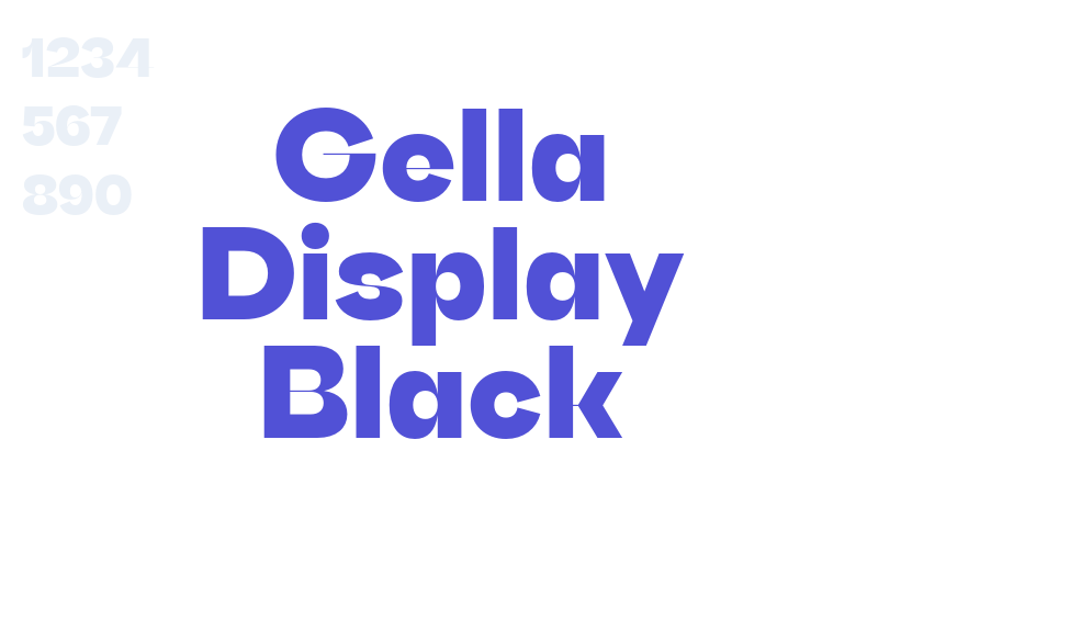 Gella Display Black-font-download