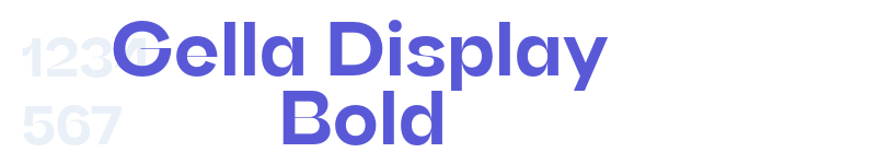 Gella Display Bold-related font