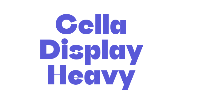 Gella Display Heavy Font Download