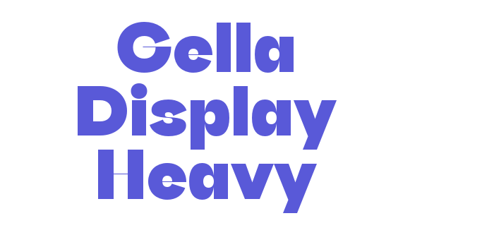 Gella Display Heavy Font