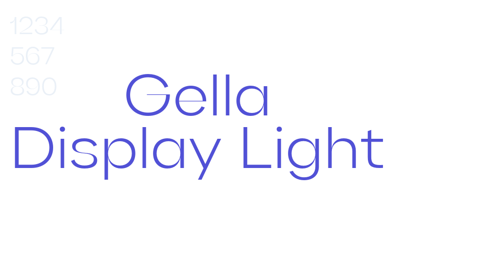 Gella Display Light-font-download