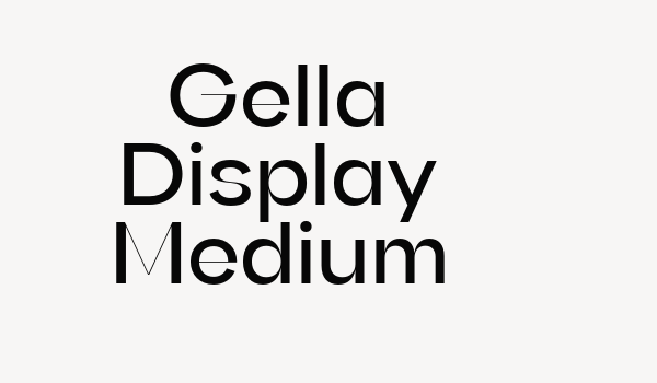 Gella Display Medium Font